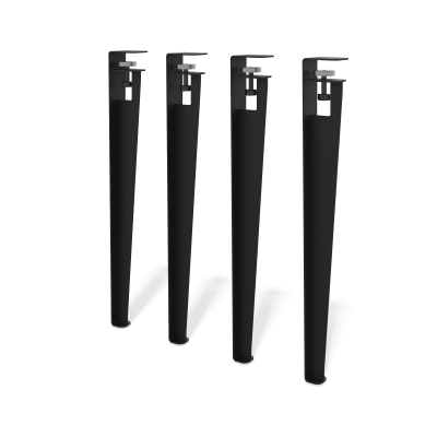 Опора с винтом (Комплект из 4 опор) (черный муар)